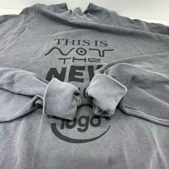 Balenciaga Gray Logo Oversized Long Sleeve Sweatshirt