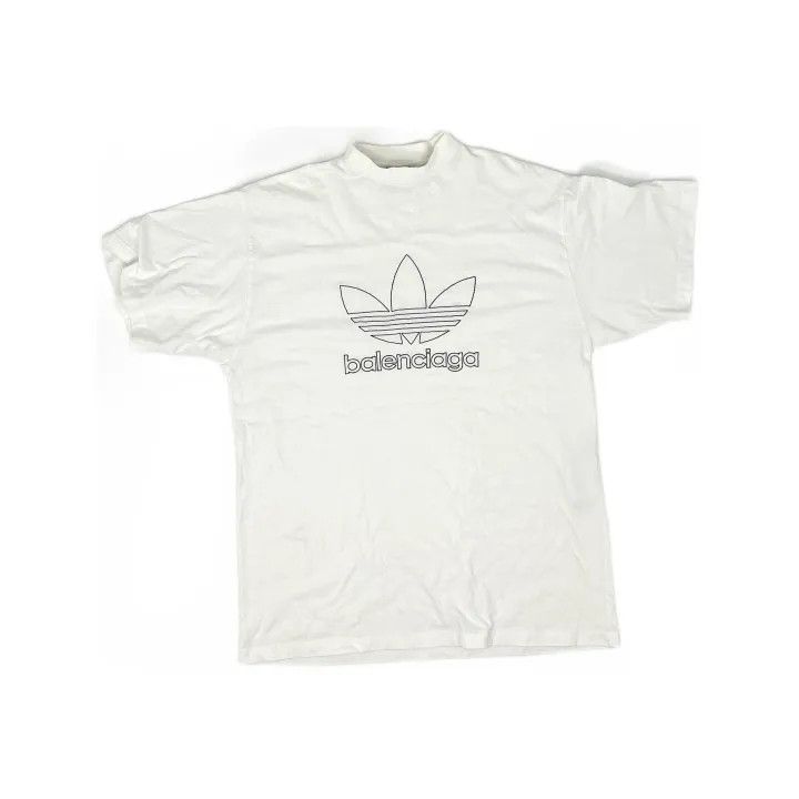 Balenciaga Balenciaga Adidas Logo Print Short Sleeve T-Shirt Size US M / EU 48-50 / 2 - 2 Thumbnail