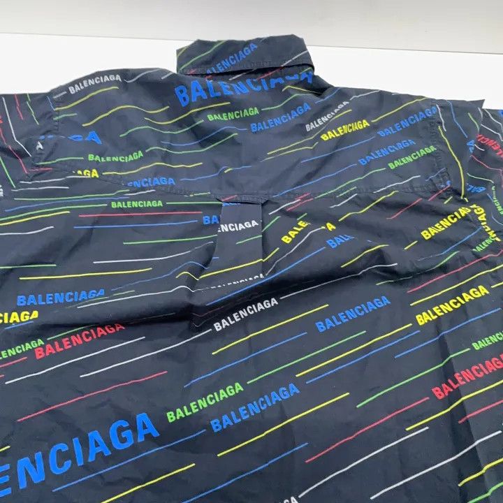 Balenciaga Balenciaga Colorful Letter Print Short Sleeve Shirt Size US S / EU 44-46 / 1 - 5 Thumbnail