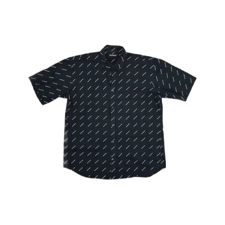 Balenciaga Balenciaga Logo Short Sleeve Shirt for Men Size US M / EU 48-50 / 2 - 2 Thumbnail