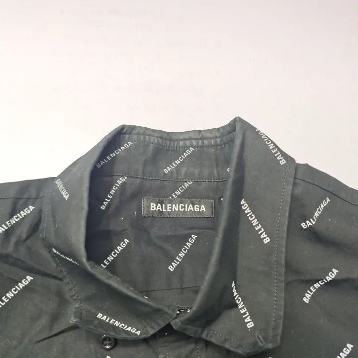 Balenciaga Balenciaga Logo Short Sleeve Shirt for Men Size US M / EU 48-50 / 2 - 8 Thumbnail