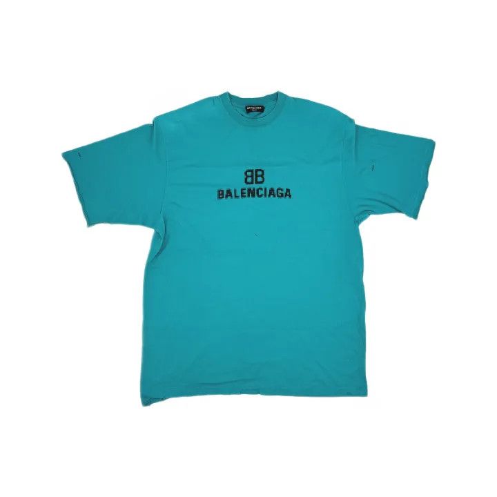 Balenciaga Balenciaga Distressed Logo Oversized T-Shirt Size US XS / EU 42 / 0 - 2 Thumbnail