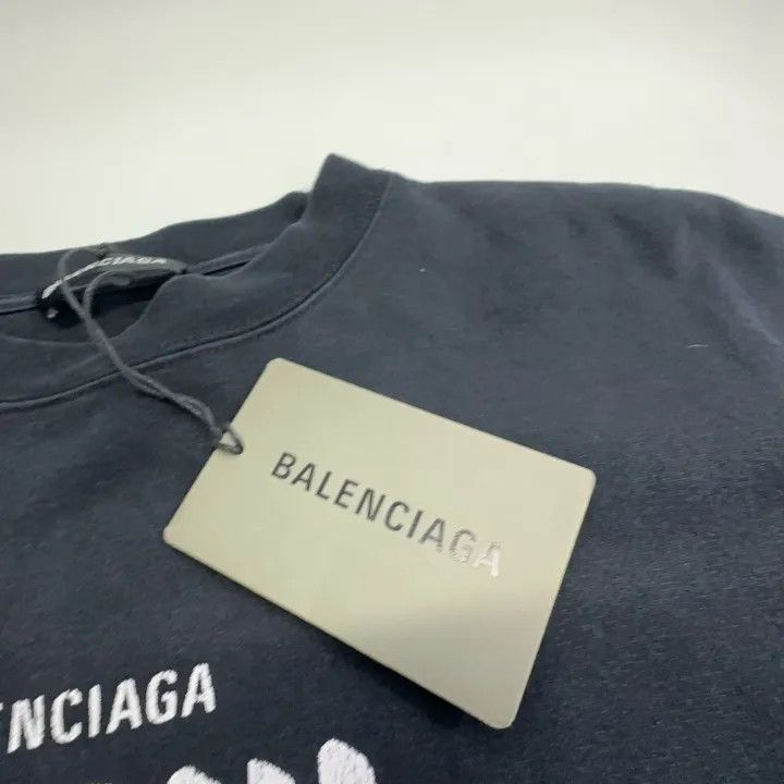 Balenciaga Balenciaga Crew Print Short Sleeve T-Shirt Size US S / EU 44-46 / 1 - 7 Thumbnail