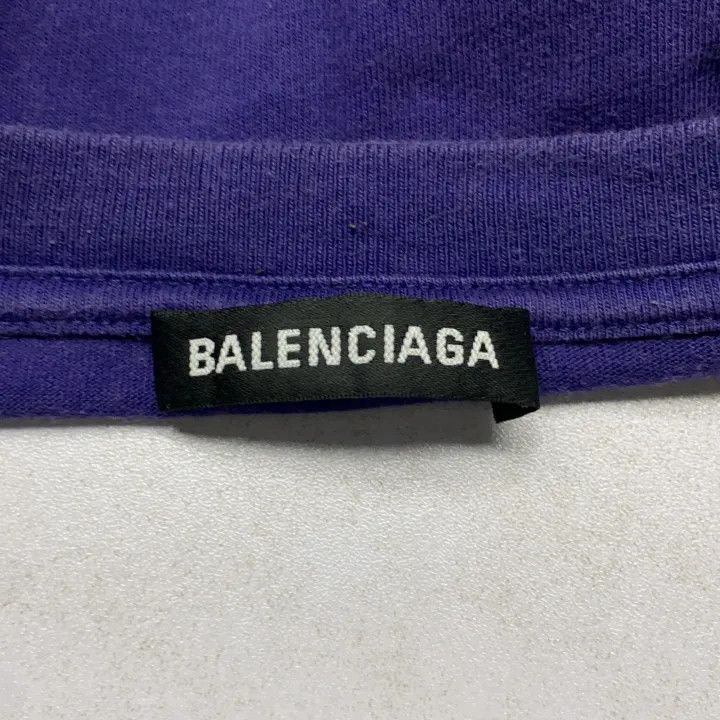Balenciaga Balenciaga Logo Print Short Sleeve T-Shirt Size US L / EU 52-54 / 3 - 3 Thumbnail