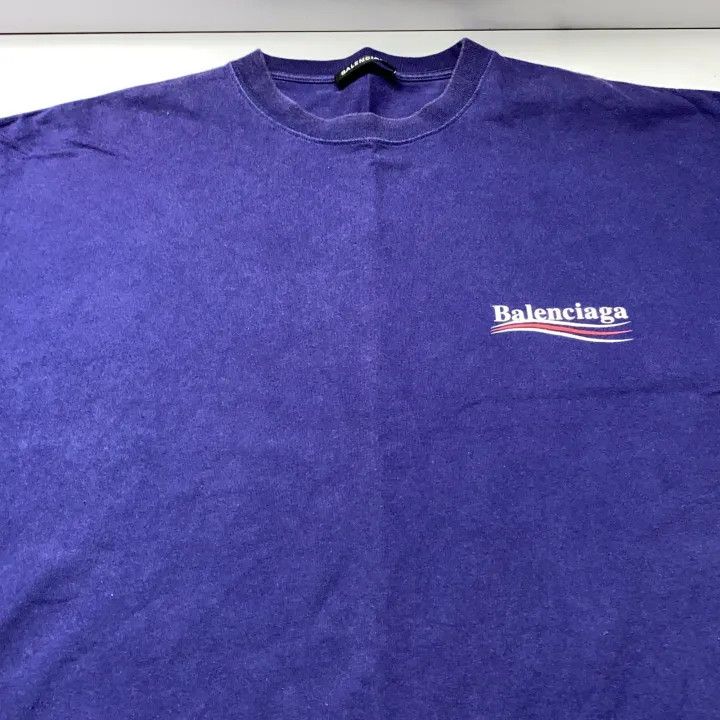 Balenciaga Balenciaga Logo Print Short Sleeve T-Shirt Size US L / EU 52-54 / 3 - 6 Thumbnail