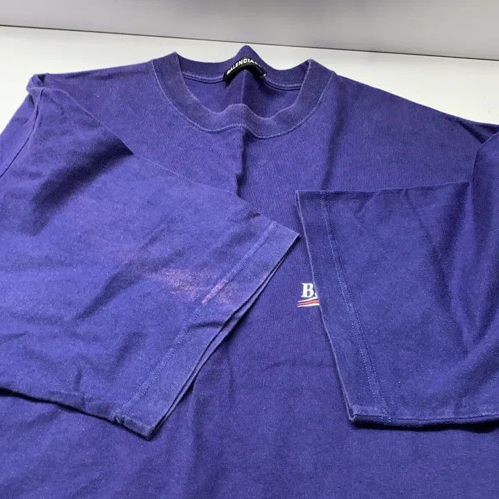 Balenciaga Balenciaga Logo Print Short Sleeve T-Shirt Size US L / EU 52-54 / 3 - 12 Thumbnail