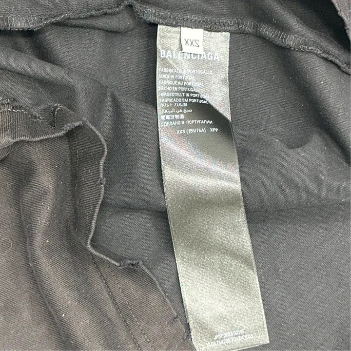 Balenciaga Balenciaga Black Short Sleeve T-Shirt with Print Size US XXS / EU 40 - 3 Thumbnail