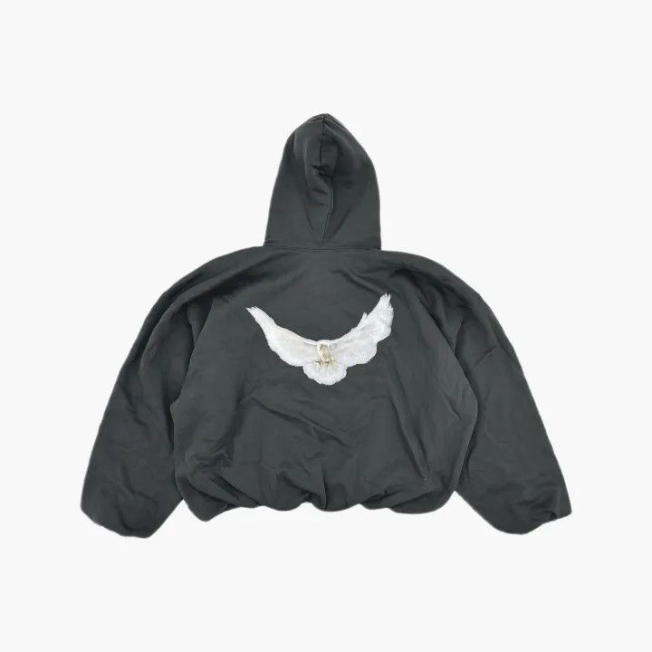 Balenciaga YEEZY Dove Hoodie with Logo and Animal Print Size US L / EU 52-54 / 3 - 3 Thumbnail