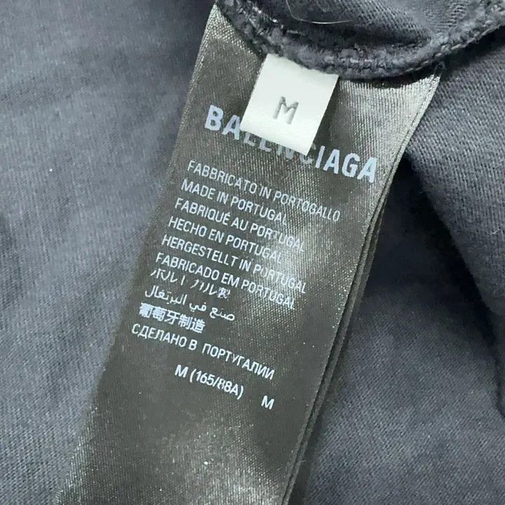 Balenciaga Balenciaga Black Short Sleeve T-shirt with Heart Print Size US M / EU 48-50 / 2 - 4 Thumbnail