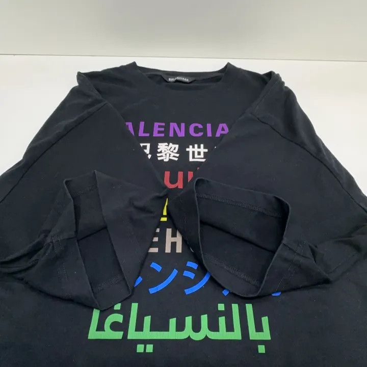Balenciaga Balenciaga SS21 Multilingual Print Short Sleeve T-Shirt Size US M / EU 48-50 / 2 - 8 Thumbnail
