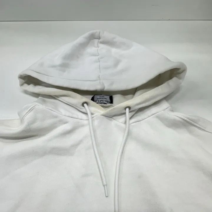 Balenciaga Balenciaga Hoodie with Drawstring in White Size US M / EU 48-50 / 2 - 6 Thumbnail