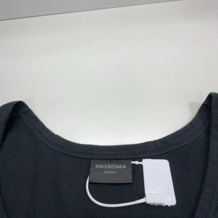 Balenciaga Balenciaga Black Logo Print Sleeveless Top Size US M / EU 48-50 / 2 - 7 Thumbnail