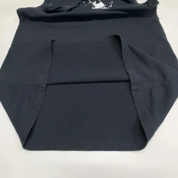 Balenciaga Balenciaga Black Logo Print Sleeveless Top Size US M / EU 48-50 / 2 - 11 Thumbnail
