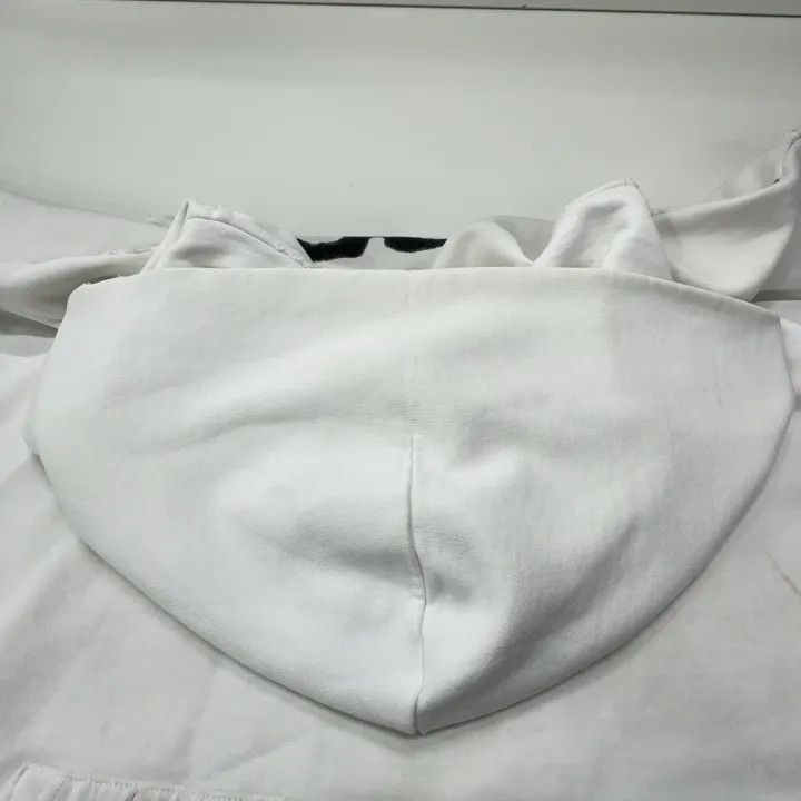 Balenciaga Balenciaga White Graphic Hoodie for Men Size US XL / EU 56 / 4 - 9 Thumbnail