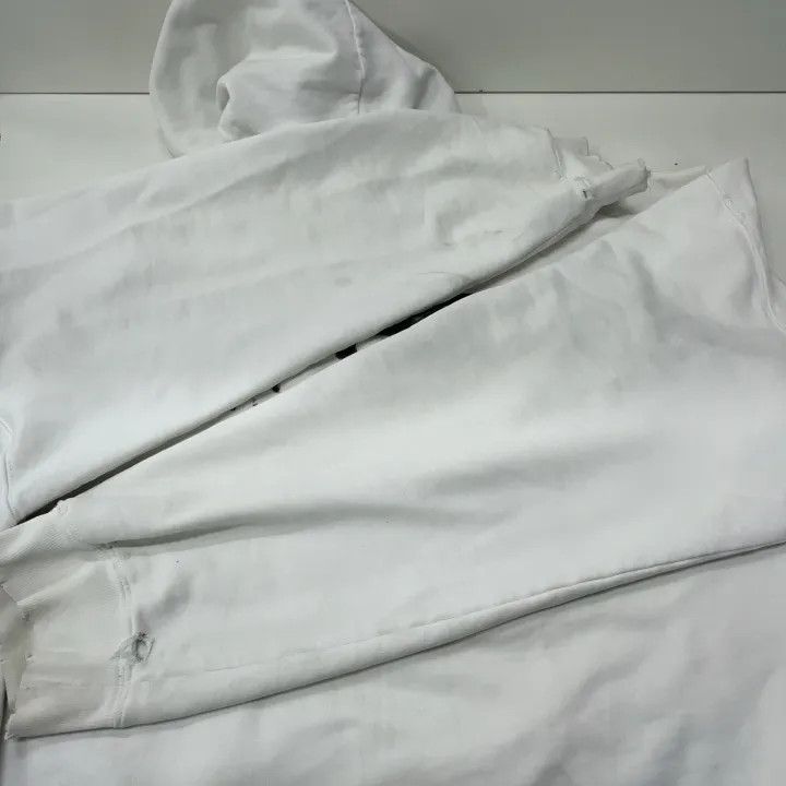 Balenciaga Balenciaga White Graphic Hoodie for Men Size US XL / EU 56 / 4 - 19 Thumbnail