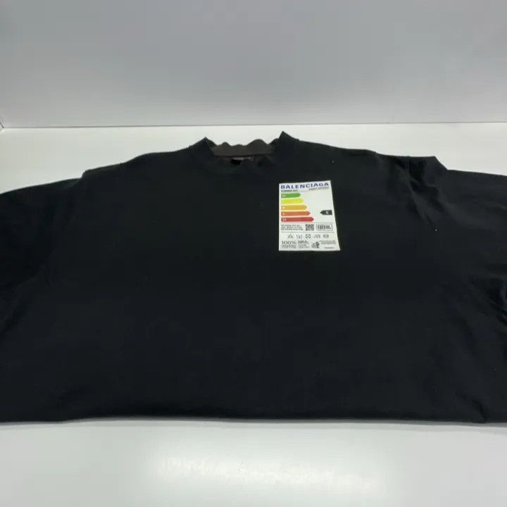 Balenciaga Balenciaga Black Graphic Logo T-Shirt Size US M / EU 48-50 / 2 - 8 Thumbnail