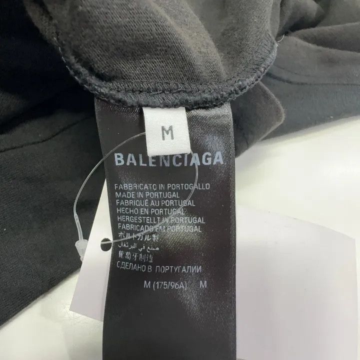 Balenciaga Balenciaga Black Graphic Logo T-Shirt Size US M / EU 48-50 / 2 - 5 Thumbnail