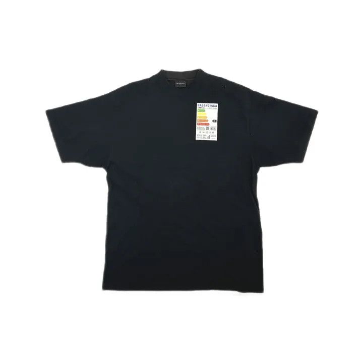 Balenciaga Balenciaga Black Graphic Logo T-Shirt Size US M / EU 48-50 / 2 - 2 Thumbnail