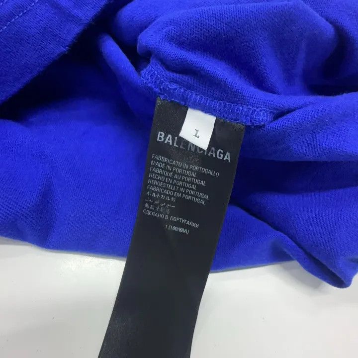 Balenciaga Balenciaga x adidas Originals Blue Long Sleeve Tee Size US M / EU 48-50 / 2 - 5 Thumbnail