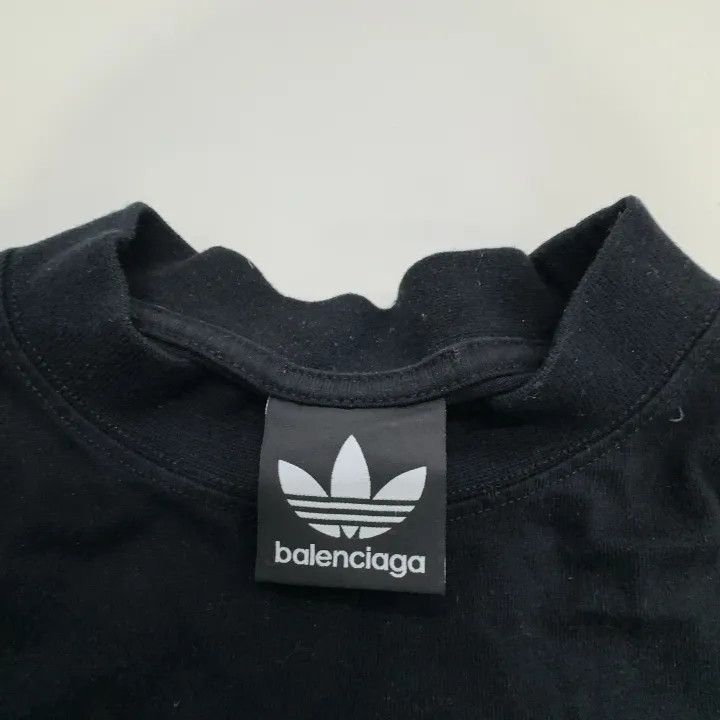 Balenciaga Balenciaga x adidas Logo Embroidered T-Shirt Size US L / EU 52-54 / 3 - 6 Thumbnail