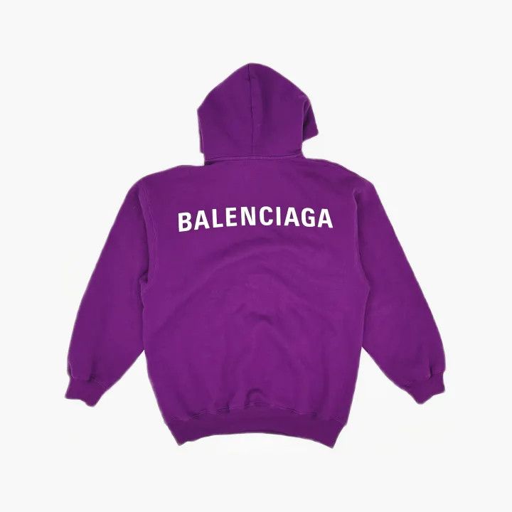 Balenciaga Balenciaga Stylish Casual Purple Hoodie Size US XS / EU 42 / 0 - 3 Thumbnail
