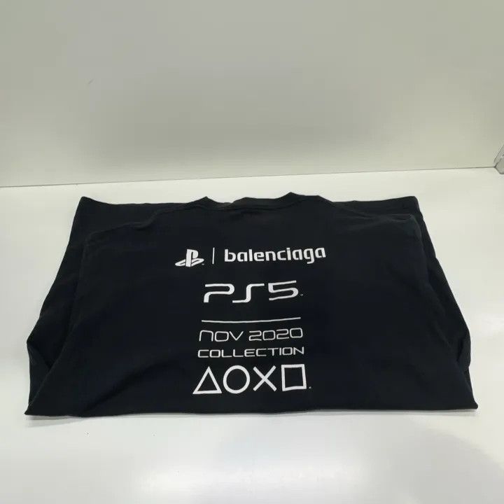 Balenciaga Balenciaga x PlayStation Black Graphic T-Shirt Size US M / EU 48-50 / 2 - 13 Thumbnail