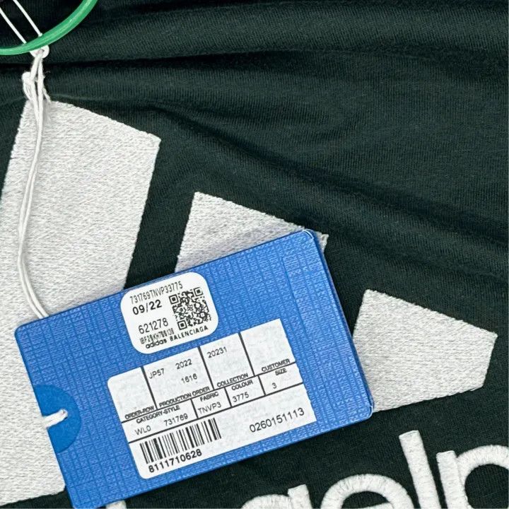 Balenciaga Balenciaga x adidas Originals Embroidered T-Shirt Size US L / EU 52-54 / 3 - 4 Thumbnail