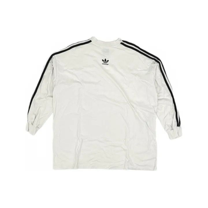 Balenciaga Balenciaga x Adidas Long Sleeve Relaxed T-Shirt Size US M / EU 48-50 / 2 - 2 Thumbnail