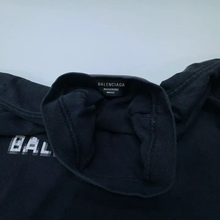 Balenciaga Balenciaga Black Mosaic Logo Short Sleeve T-Shirt Size US S / EU 44-46 / 1 - 6 Thumbnail