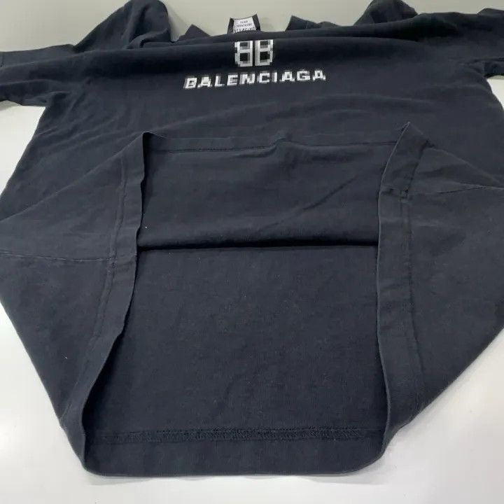 Balenciaga Balenciaga Black Mosaic Logo Short Sleeve T-Shirt Size US S / EU 44-46 / 1 - 8 Thumbnail