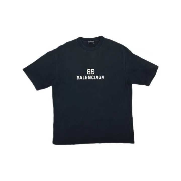 Balenciaga Balenciaga Black Mosaic Logo Short Sleeve T-Shirt Size US S / EU 44-46 / 1 - 2 Thumbnail