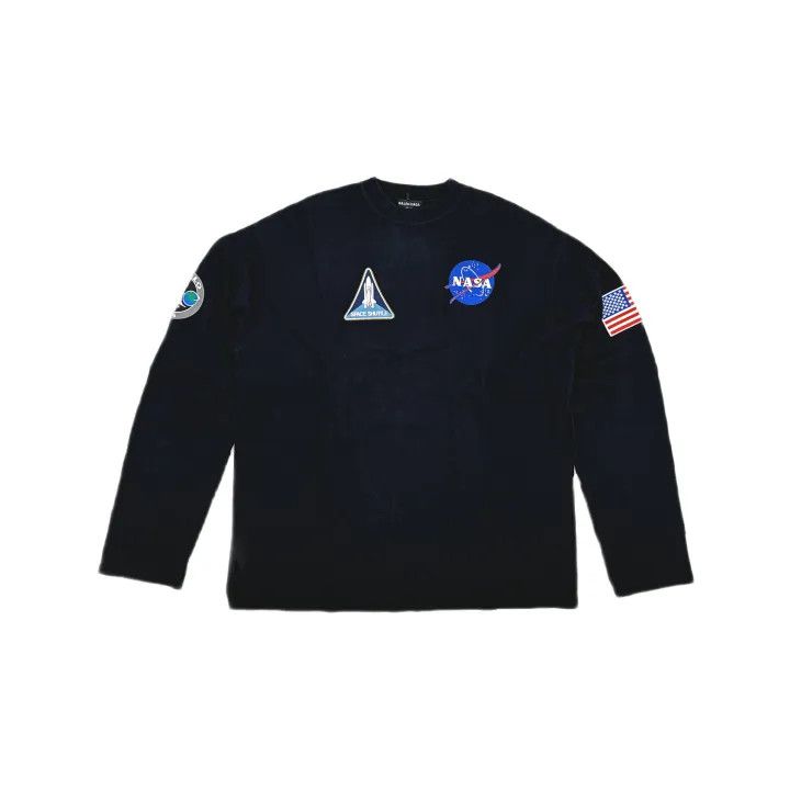 Balenciaga Balenciaga NASA Graphic Long Sleeve T-Shirt Size US S / EU 44-46 / 1 - 2 Thumbnail