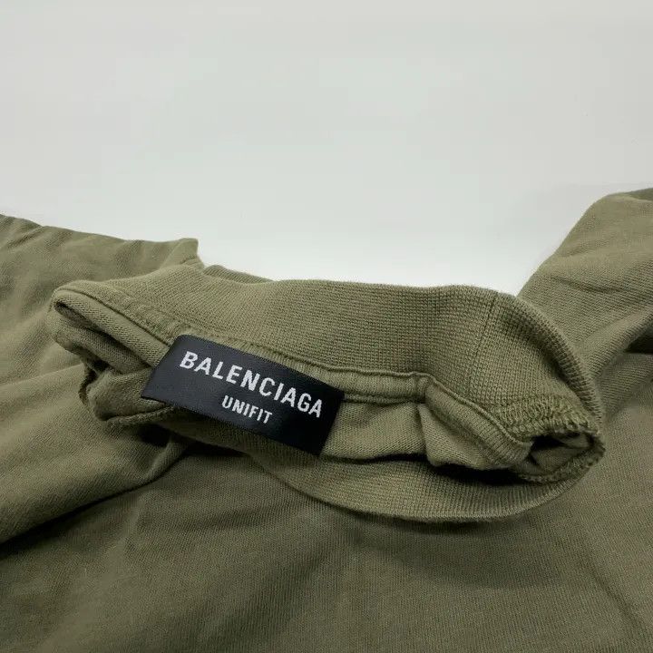 Balenciaga Balenciaga Logo T-Shirt in Military Green Size US M / EU 48-50 / 2 - 6 Thumbnail