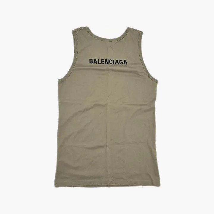 Balenciaga Balenciaga Logo Print Sleeveless Tank Top Size US S / EU 44-46 / 1 - 3 Thumbnail