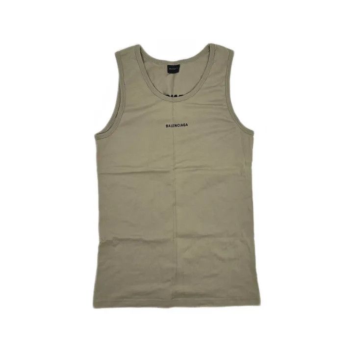 Balenciaga Balenciaga Logo Print Sleeveless Tank Top Size US S / EU 44-46 / 1 - 2 Thumbnail