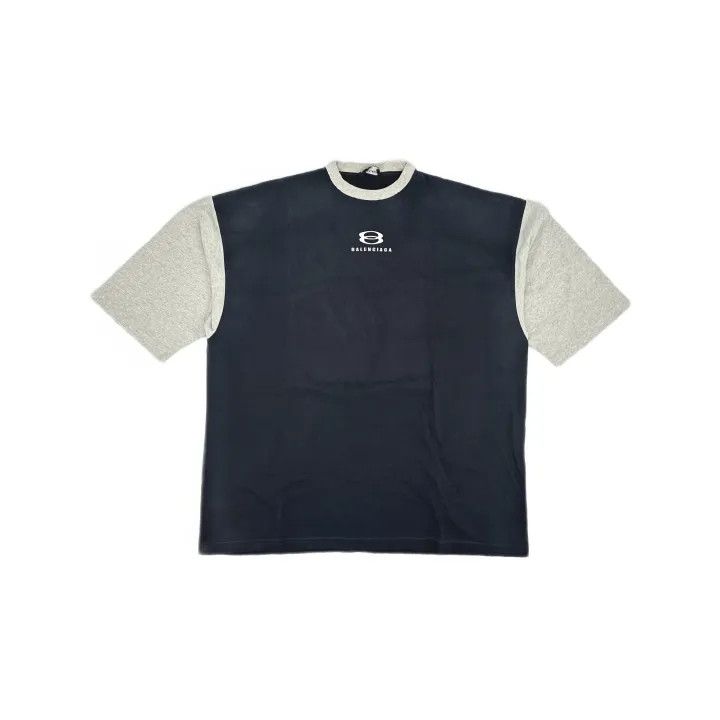Balenciaga Balenciaga Gray Ruffled Cotton Short Sleeve Shirt Size US S / EU 44-46 / 1 - 2 Thumbnail