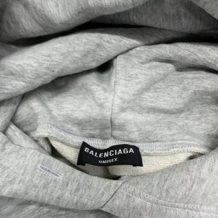 Balenciaga Balenciaga Logo Hoodie for Men in Gray Size US M / EU 48-50 / 2 - 6 Thumbnail