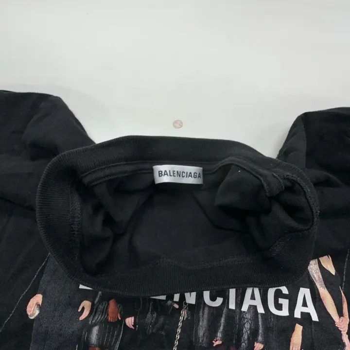 Balenciaga Balenciaga Black Short Sleeve Graphic T-Shirt Size US S / EU 44-46 / 1 - 7 Thumbnail
