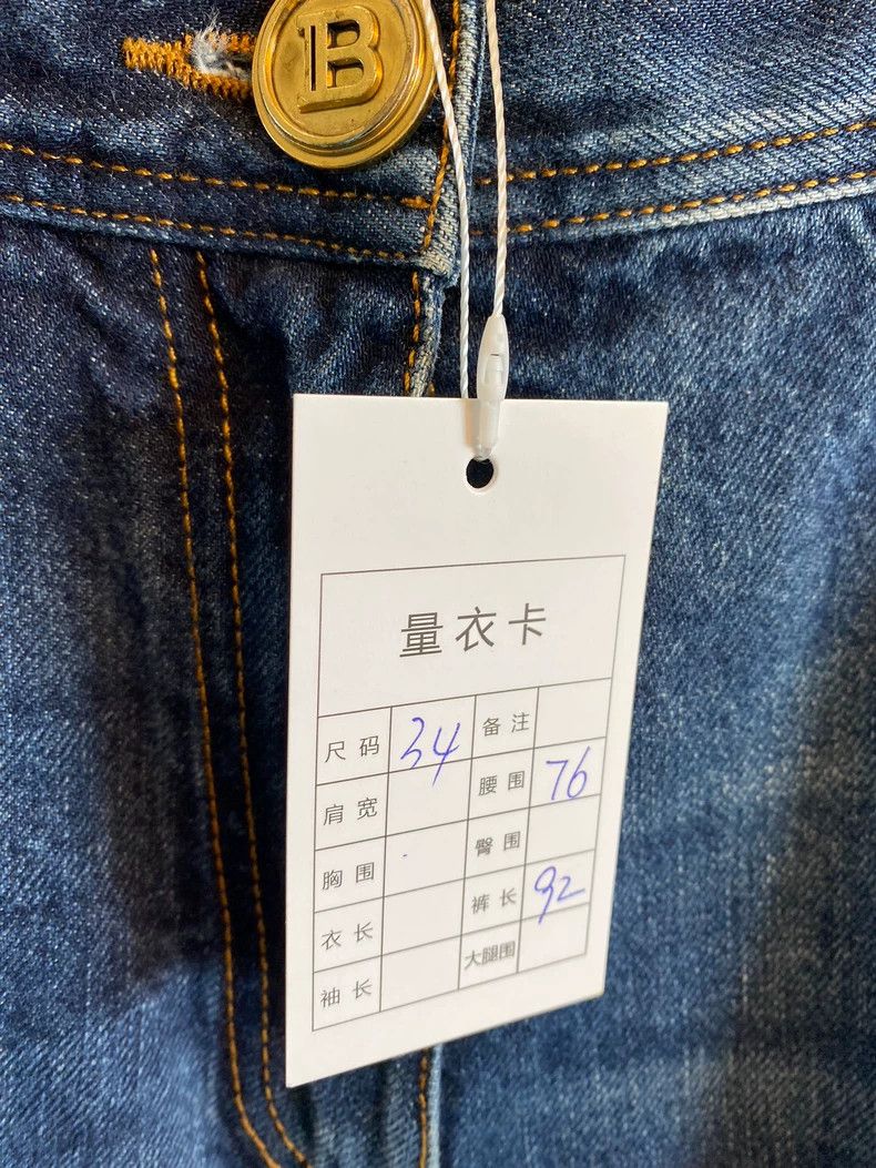 Balmain Balmain Button Logo Denim 9-Length Pants-dmc Size US 26 / EU 42 - 5 Thumbnail