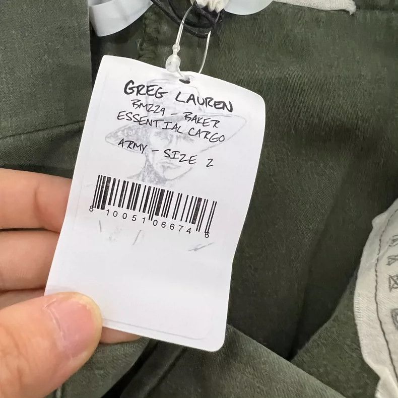 Greg Lauren greg lauren green casual pants with drawstring-dmc Size US 26 / EU 42 - 4 Thumbnail