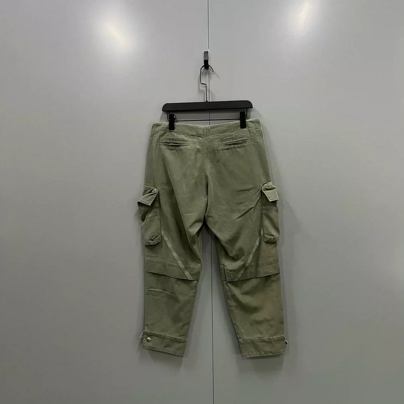 Greg Lauren greg lauren green casual pants with drawstring-dmc Size US 26 / EU 42 - 2 Thumbnail
