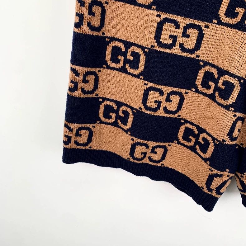 Gucci gucci logo-patterned knitted casual shorts-dmc Size US 32 / EU 48 - 4 Thumbnail