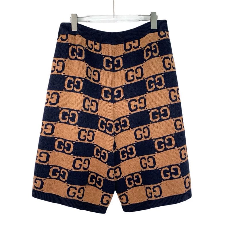 Gucci gucci logo-patterned knitted casual shorts-dmc Size US 32 / EU 48 - 2 Thumbnail