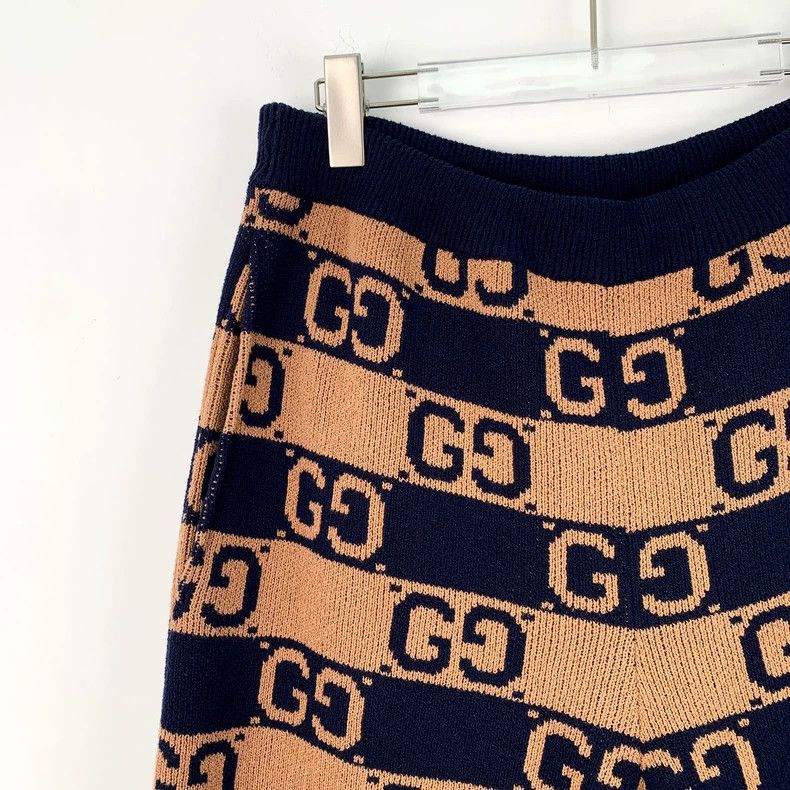Gucci gucci logo-patterned knitted casual shorts-dmc Size US 32 / EU 48 - 3 Thumbnail