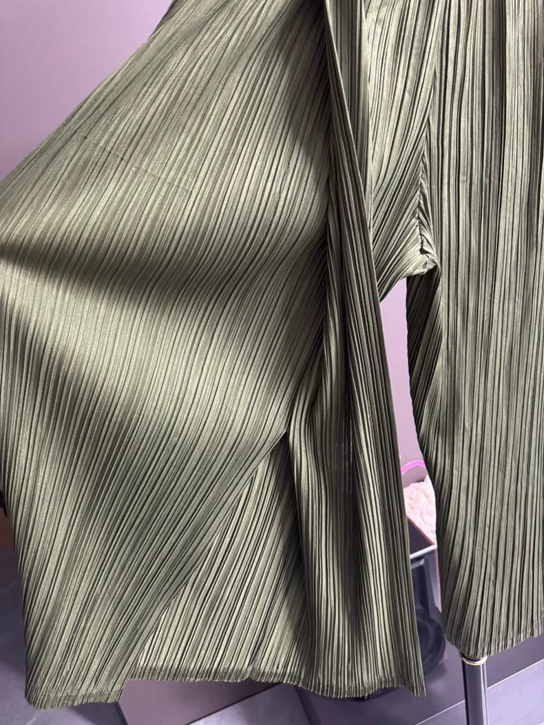 Issey Miyake Issey Miyake Green Pleated Wide-Leg Pants-dmc Size US M / EU 48-50 / 2 - 3 Thumbnail
