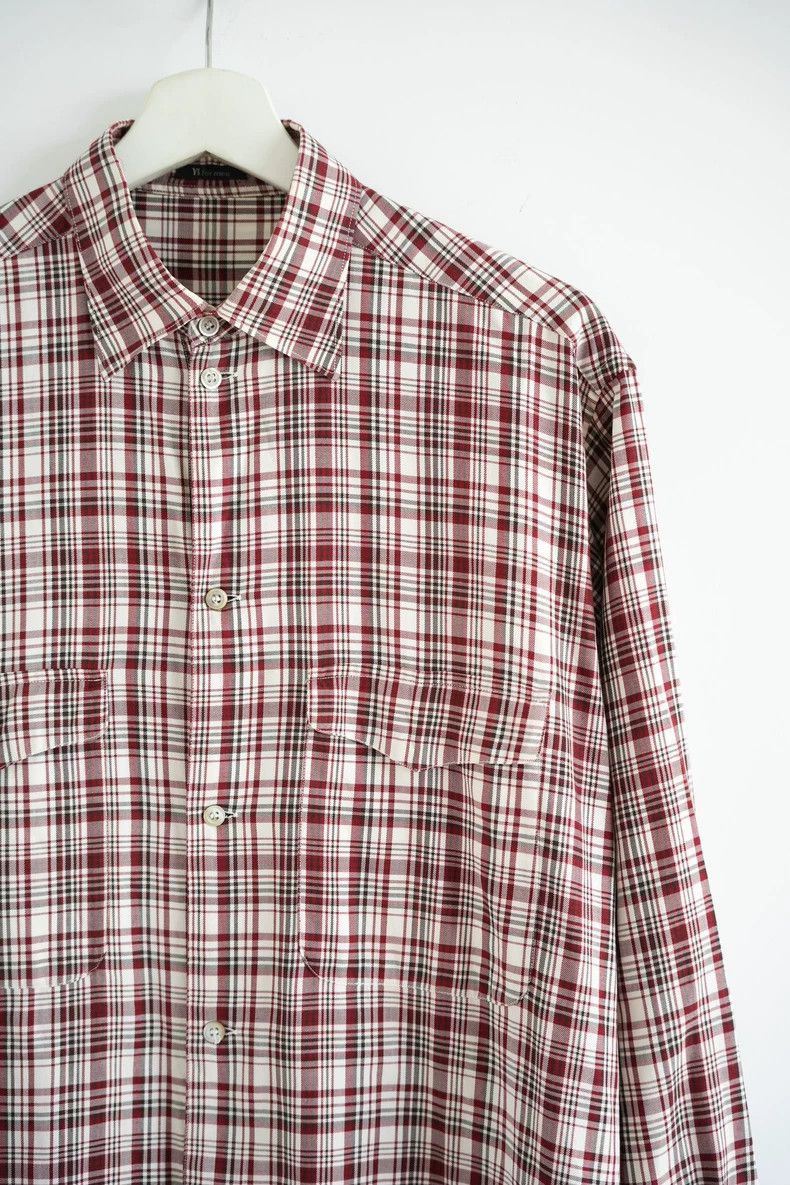 Yohji Yamamoto vintage yohji yamamoto plaid shirt 90s-dmc Size US M / EU 48-50 / 2 - 4 Thumbnail