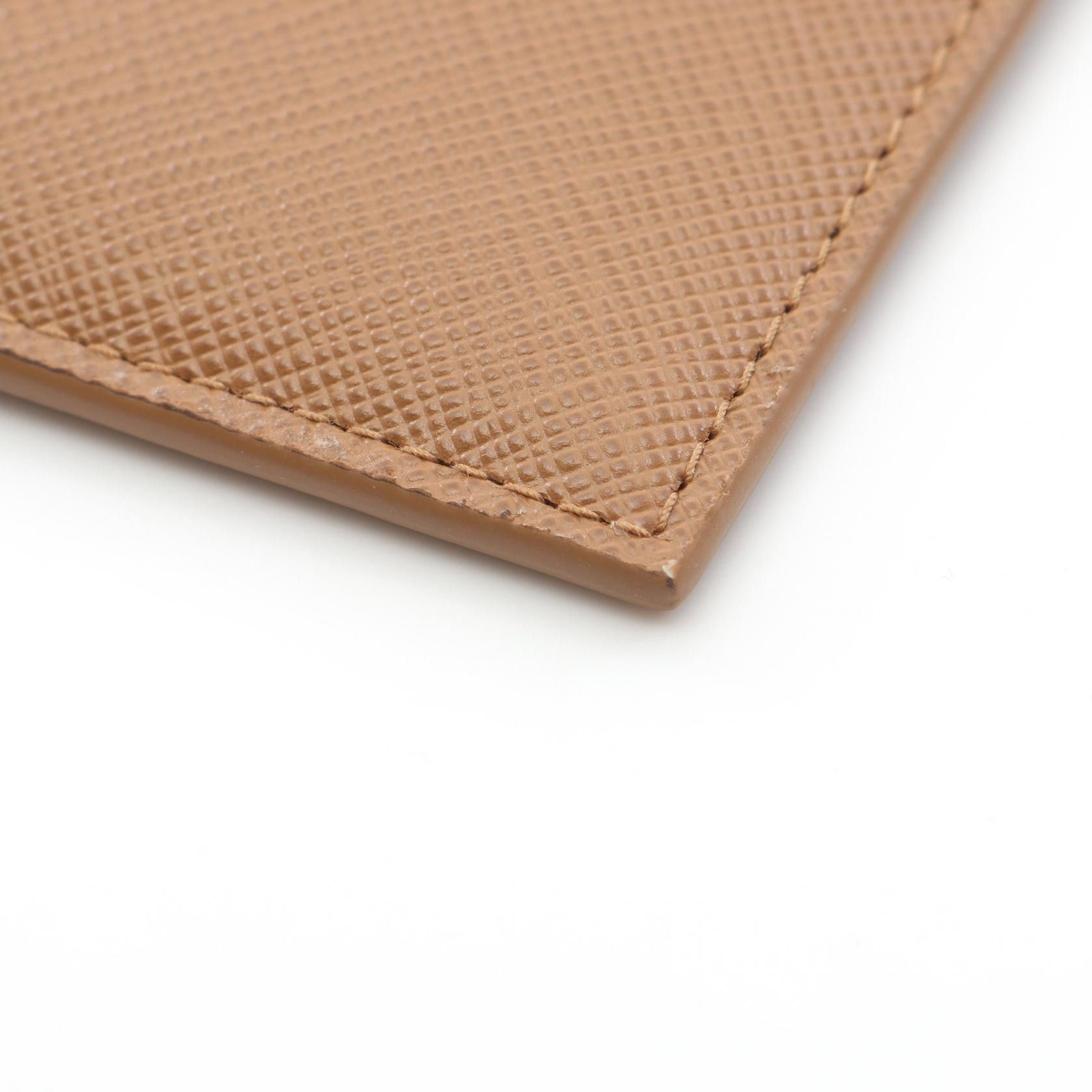 Prada Prada Prada SAFFIANO TRIANG Saffiano Leather Card Case Leather Card Case 1MC086QHHF03BH Size ONE SIZE - 5 Thumbnail