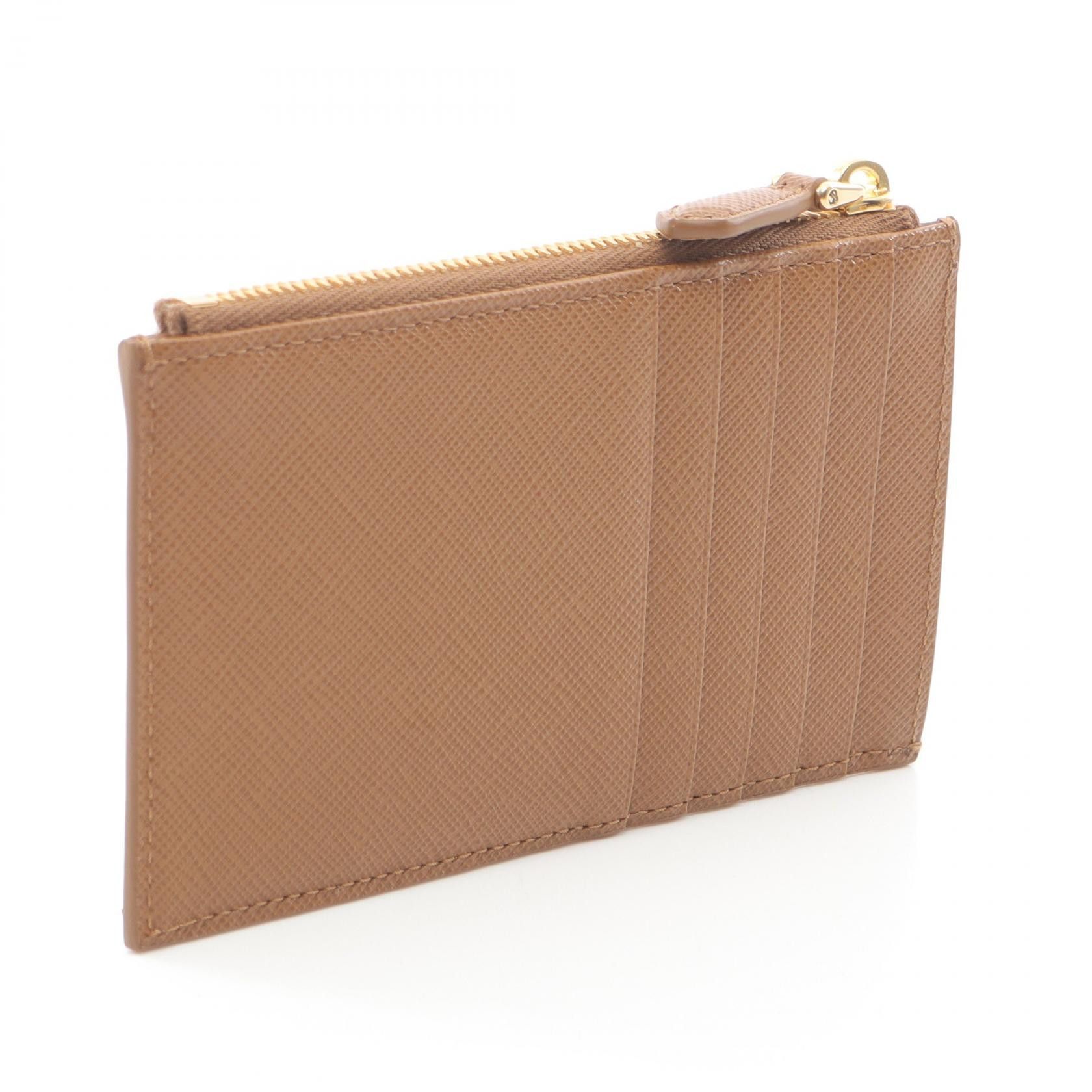 Prada Prada Prada SAFFIANO TRIANG Saffiano Leather Card Case Leather Card Case 1MC086QHHF03BH Size ONE SIZE - 2 Thumbnail