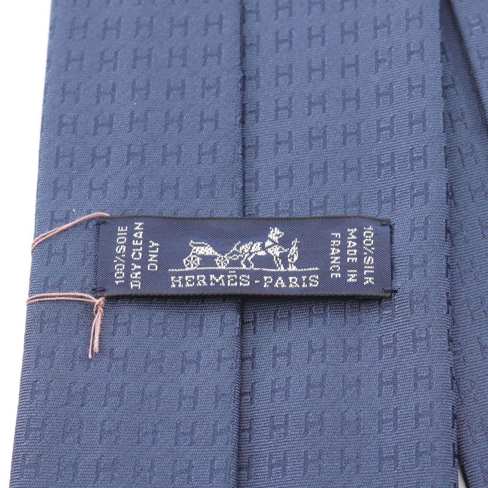 Hermes Hermes Hermes H Pattern Silk Tie Others Necktie DUTY FREE for USA Size ONE SIZE - 4 Thumbnail