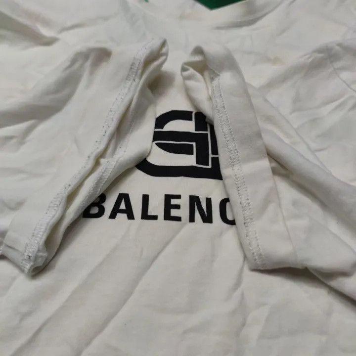 Balenciaga Balenciaga White T-Shirt with BB Logo Size US XS / EU 42 / 0 - 8 Thumbnail